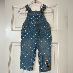 Polka Dot Denim Kids One Piece